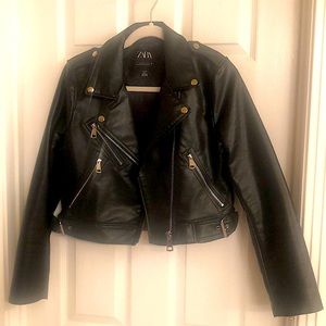 Faux Leather Biker Jacket!